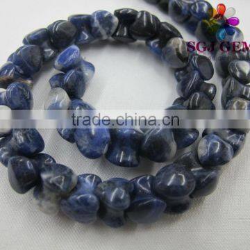 wholesale beads jewelry-8x10 skull bone sodalite beads,Fancy shape Sodalite beads