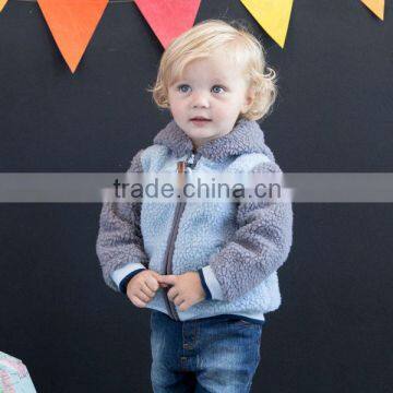 DB1546 davebella 2014 winter wholesale infant coat babi clothing chenillie jacket baby fashion outwear clothes