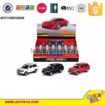 1:28 metal pull back toy car Alloy four door open little die-cast with light Simulation metal car