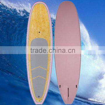 Bamboo Stand Up Paddle Board with Paddle painting SUP Blue cheap paddle board High Quality