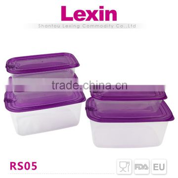 stackable plastic storage box with handle