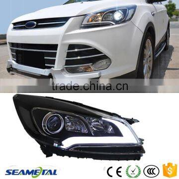 Car LED Head Light Bifocal lens Guiding light Headlights For Ford Kuga 2012 2013 2014 Head Lamp