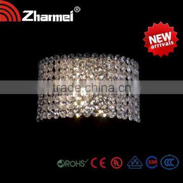 Crystal arc-shape bedside light ,Crystal Wall Lamp for Bedroom