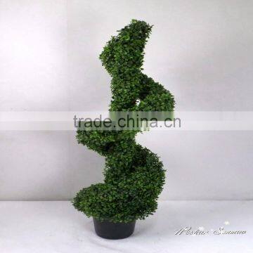 Artificial spiral grass topiary bonsai for sale artificial topiary trees for landscaping decor