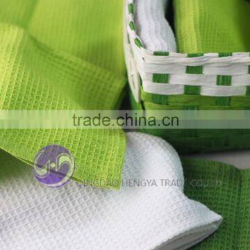 Wholesale Yarn-dyed Waffle Weave Cotton Cheap Wholesale Gift Towel Set photo-5