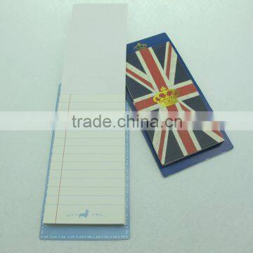 Guangzhou OEM factory block note pad custom printed legal pads fridge magnet note pad with pen holder