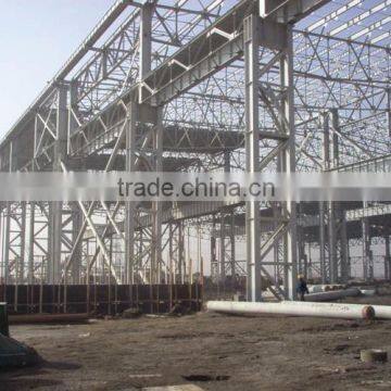 large span prefab steel structural building/warehosue