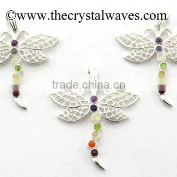 Butterfly Chakra Metal Pendant