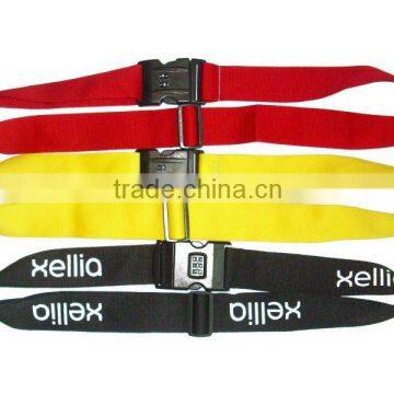 self-colored novel polyester luggage belt with disconnect buckle