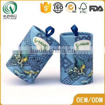 Handmade Round Small Rolled Edge Paper Cardboard Tubes Push up Paper Tubes With Ribbon photo-5