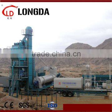 80t/h asphalt mixing machine stationary batching plant, LB1000 bag filter for asphalt plant