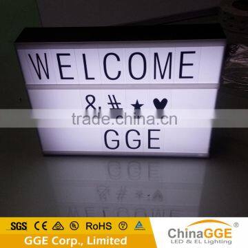 Battery Powered LED Light Box Wedding Decoration Party Cinematic Wedding Cinema Light Box With Letters