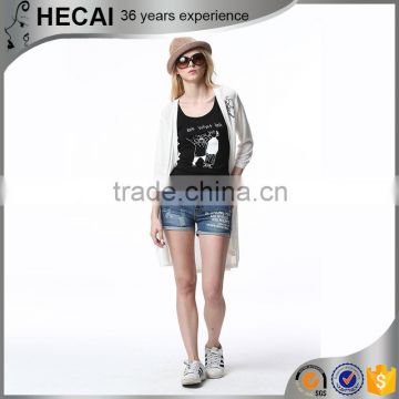 Latest lady denim fashion girl short jeans pant for summer