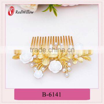 High qulity fashion alloy butterfly hair claw,hair claw clips with flower printing,peacock hair claws