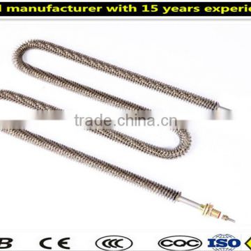 W shape stainless steel electric tubular Finned Heater/heating element