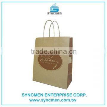 Direct Factory Customized Gift Brown Kraft Paper Craft Bags