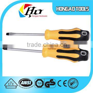 Steel Flat Slotted Screw Driver,stainless Steel Screw Driver With Rubber Handle photo-2
