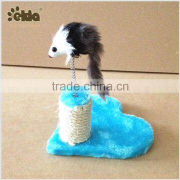 Heart Shape Platform Cat Playing Toy With Mouse