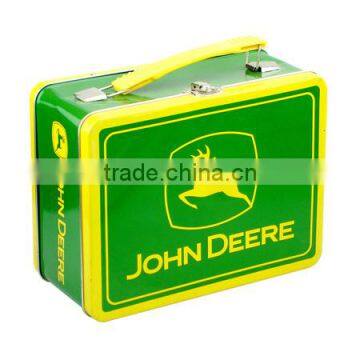 High quality rectangular pretty lunch tin boxes with handle