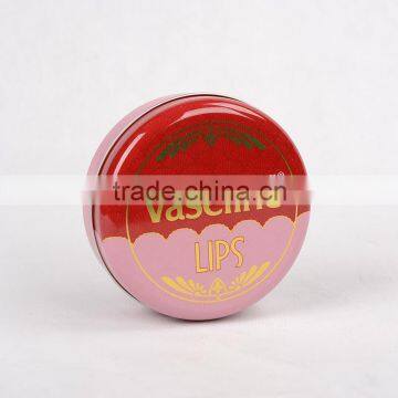 Round customized gift tin boxes, made of tinplate