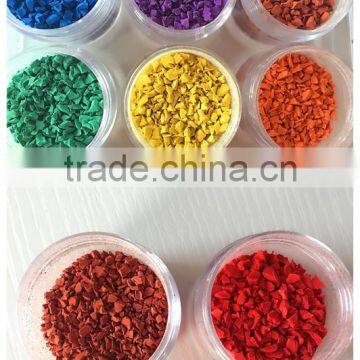 EPDM Rubber Granules For Flooring Surface/colorful granulated EPDM rubber floor