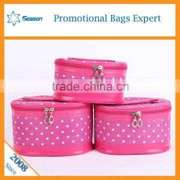 Multi-coloured polyester travel cosmetic beach bag