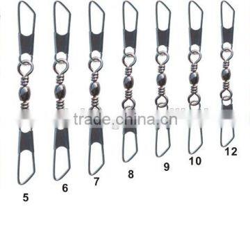 A-shape Barrel Swivel With Double Safety Snap Fishing Tackle Accessories