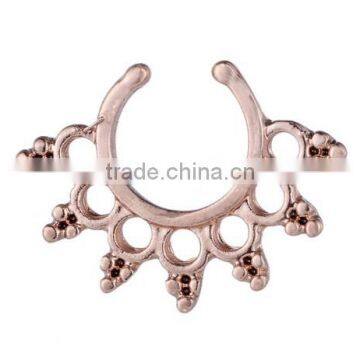 Women Elegant Silver Gold Plated Open Hoop Nose Ring Body Piercing Jewery photo-3