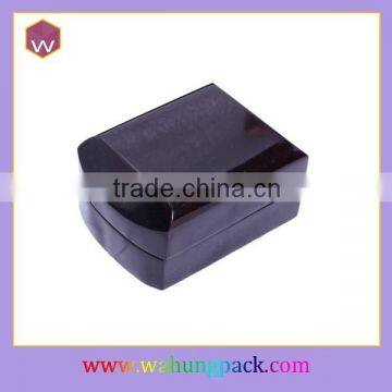 Black Lacquer Cufflink Gift Box Design/ Top Quality Wooden Single Box For Cufflinks