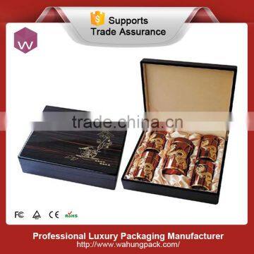 Eco-friendly Fancy 6 Compartments Wooden Tea Boxes /Green Tea MDF Boxes For Sale photo-4