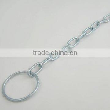 Galvanized steel link chain with master link