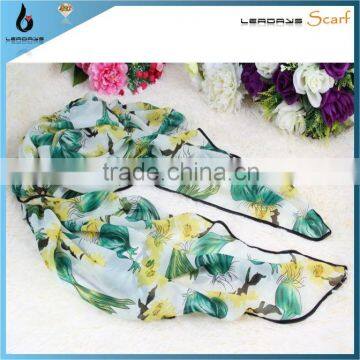 fashion sarong pareo beach floral printed scarf