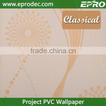 high quality Moisture-Proof vinyl project wall paper for bedroom decoration