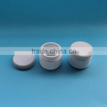 White Plastic HDPE Cosmetic Jar, 50 ml Small Wide Mouth PE Jar photo-2