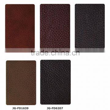 Eco-friendly Microfiber leather for modern sectional sofa in red, orange, green, silver and etc