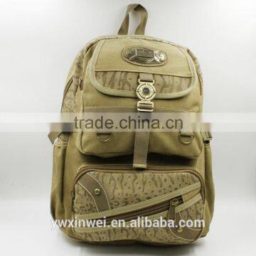 2016 leisure canvas backpack, outdoor canvas backpack