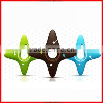 novelty silicone cabler winder,fashion darts shape silicone bobbin winder