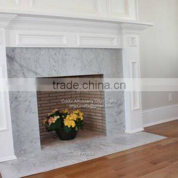 White Marble Cheap Fireplace