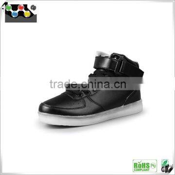 HOT Selling!! 2016 New Product Black Comfortable Led Shoes With Battery for Men photo-2