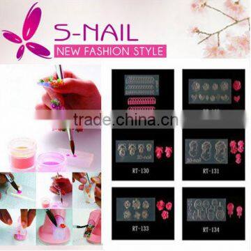 hot sell 3d acrylic nail art mold diy decoration