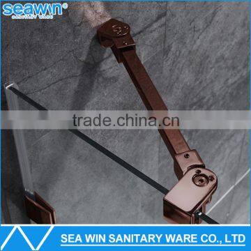 Hot Sale European Style Tempered Glass Framless Hinge Style Folding Bath Screen photo-6