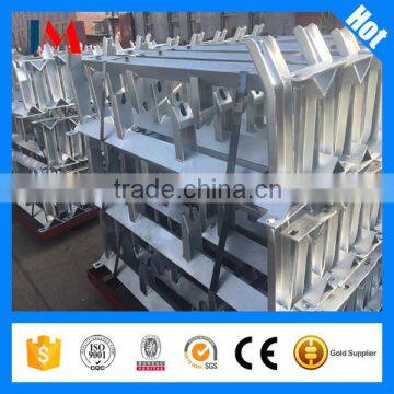 Roller frame/bracket for conveyor