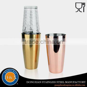 Low Price Cheap glass copper plated wine cocktail shaker                        
                                                Quality Choice