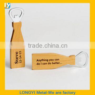 Smile Face Wooden Handle Bottle Opener, High Quality Bottle Opener, Custom Bottle Opener photo-2