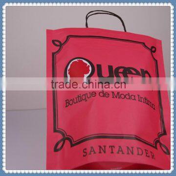 Eco Friendly&economic Red Printed Kraft Paper Bag With Twisted Patch Handle for Costemic photo-3