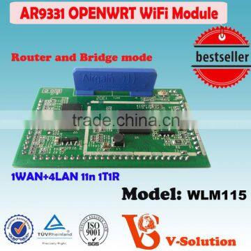 1WAN+4LAN 11n 1T1R ar9331 cheapest openwrt WLAN WiFi module