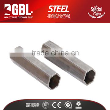 customized sizes hexagonal shaped steel pipe