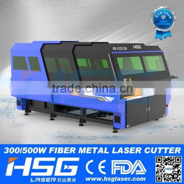 Golden Supplier HSG CNC Fiber Laser Cutting Sheet Machine Cutter Price HS-F2513A