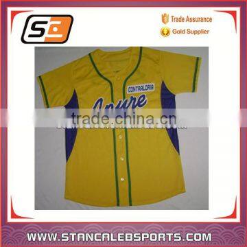 Sublimated Baseball/High Quality cheap wholesale plain baseball jerseys/ Fashionable baseball shirt