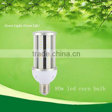 with Samsung 5630 smd led and Meanwell external driver led corn light 80w